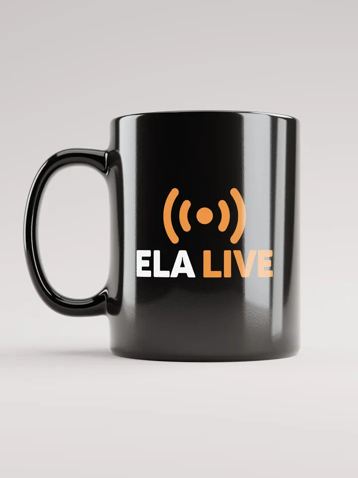 ELA Live Black Gloss Mug product image (1)