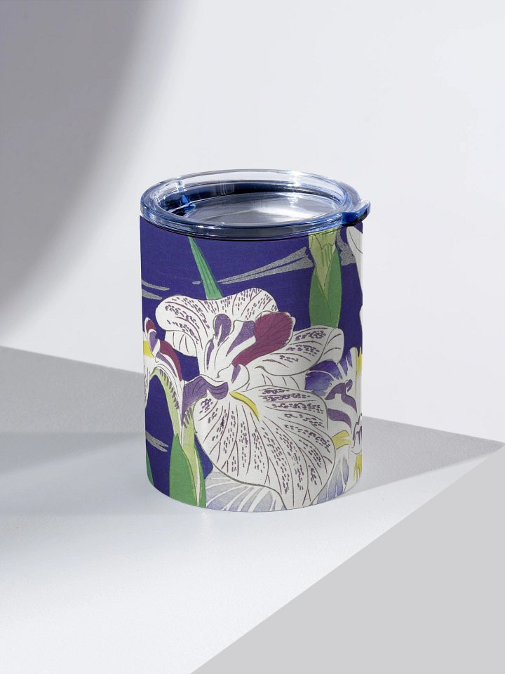 Japanese Iris. 10oz. Stainless Steel Tumbler product image (2)