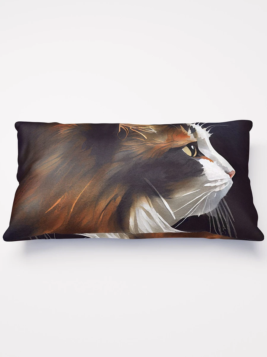 Sweet Kitty Profile - Calico Cat Throw Pillow product image (2)