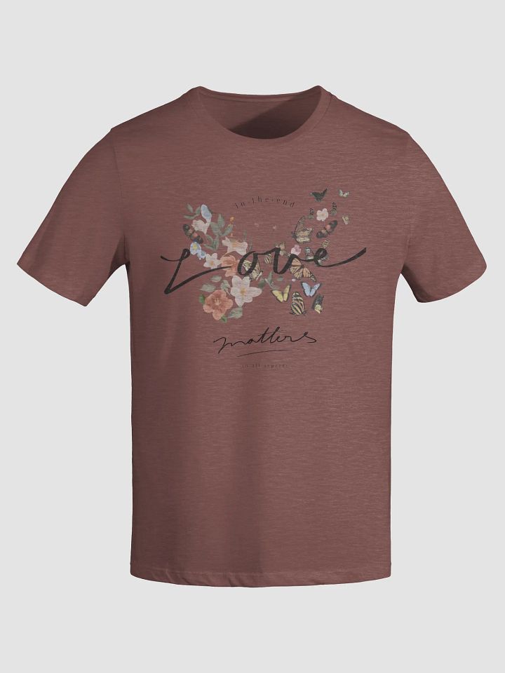 Women's Supersoft Relaxed-fit T-Shirt Love Lettering and Flowers product image (1)