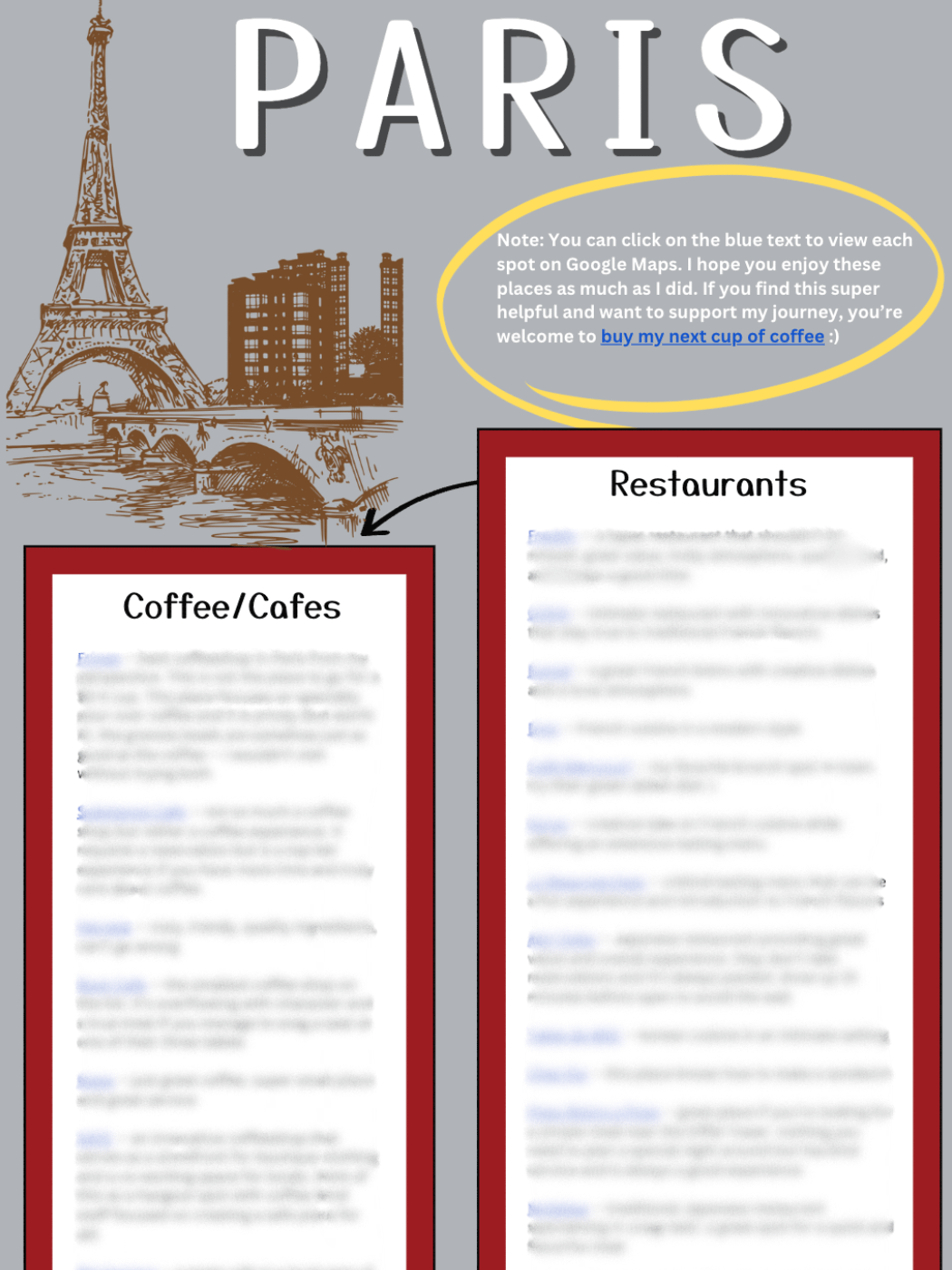 Paris Guide + Recommendations product image (1)