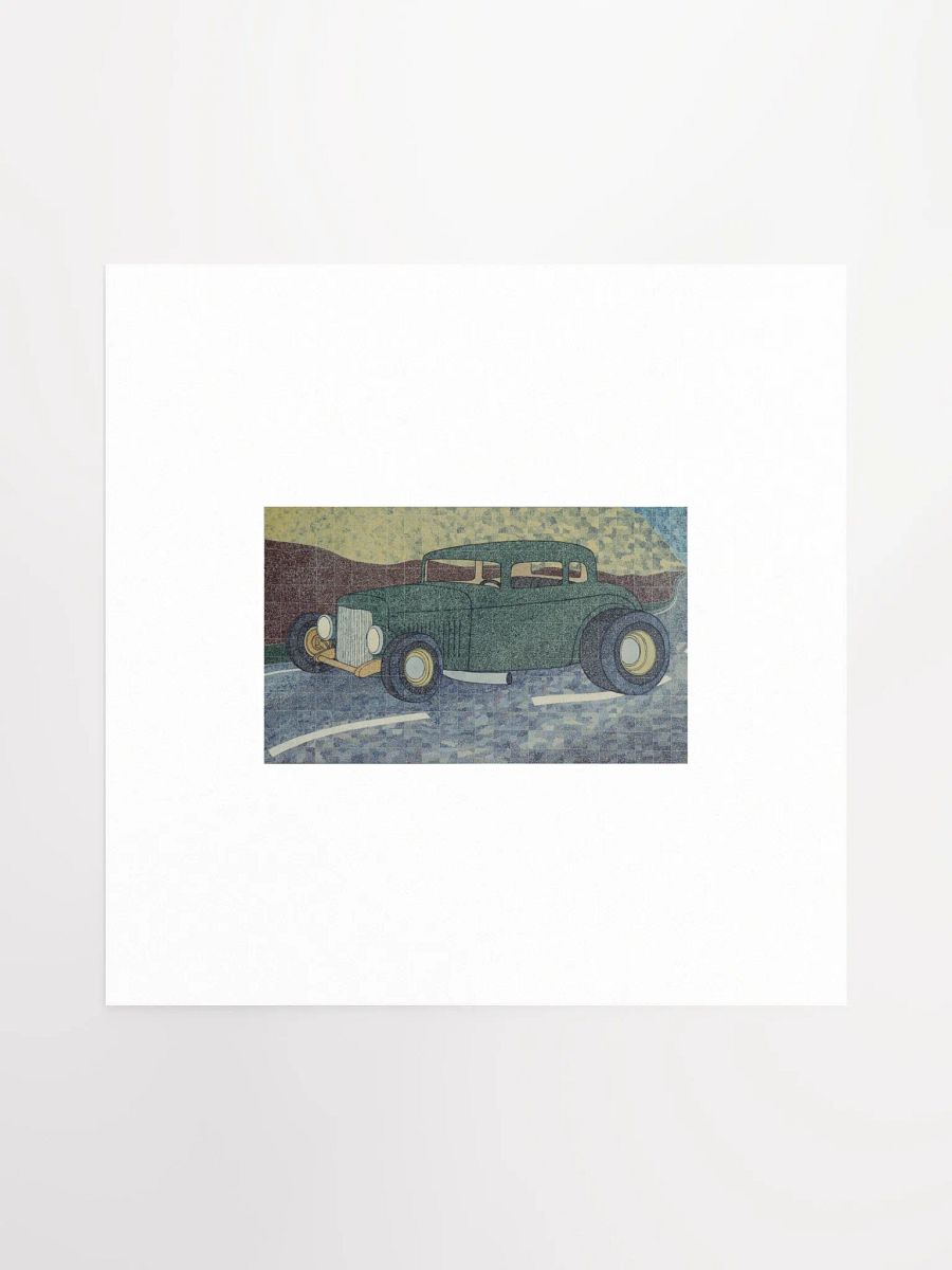 Green Hotrod Print product image (1)