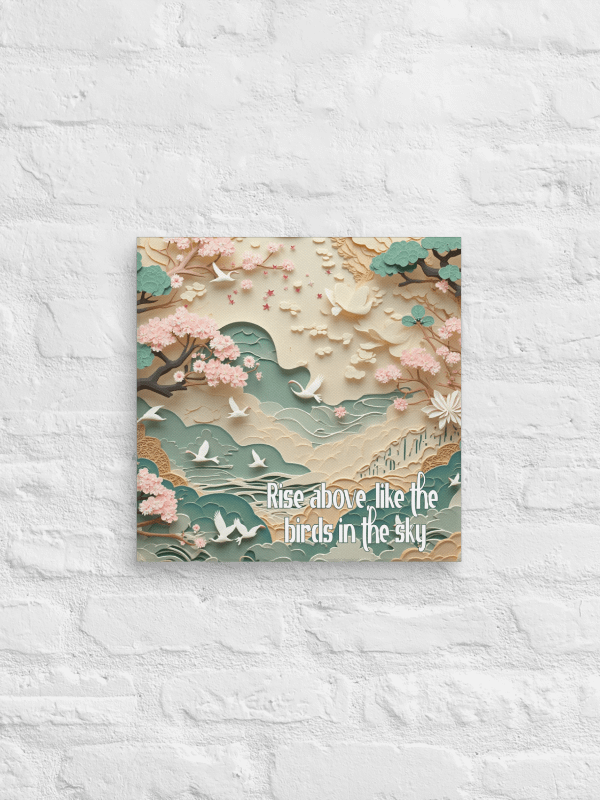Paper Cut Pastel Landscape Wall Art #729 product image (1)