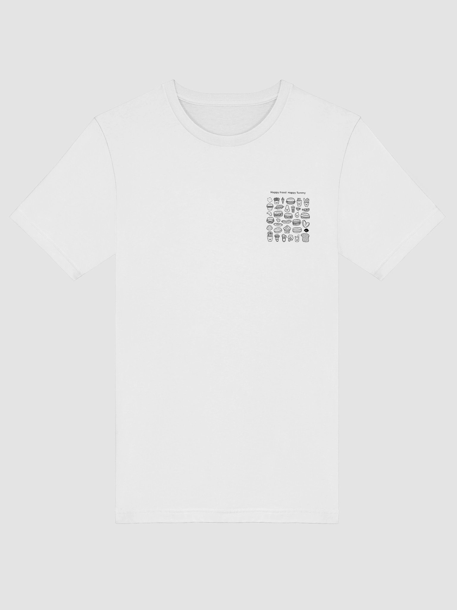 Happy Food, Happy Tummy — Smiling Snacks T-Shirt product image (101)