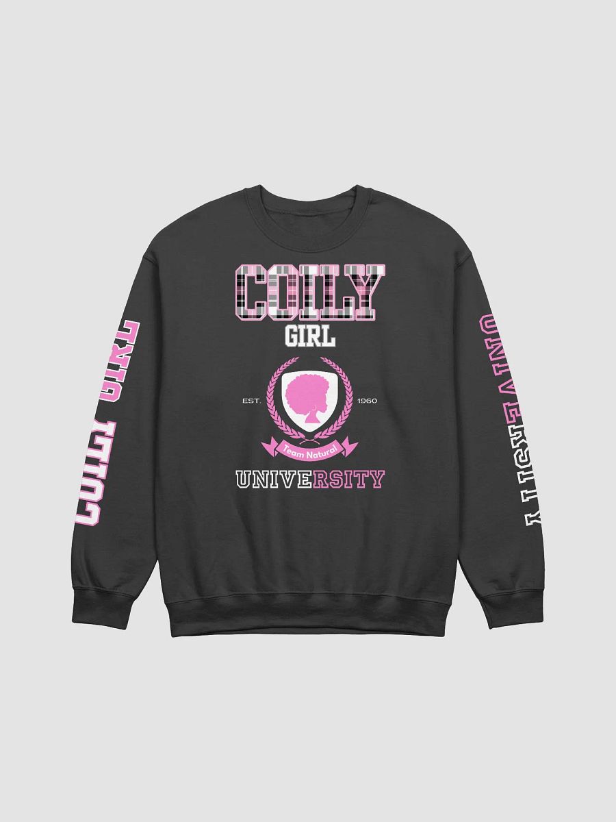 Coily Girl University Crewneck (Plaid) product image (1)