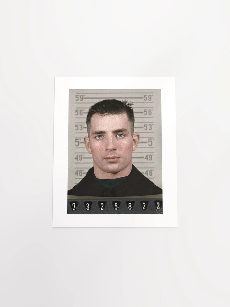 Jack Kerouac Naval Reserve Enlistment Mugshot (1943 - Colorized) - Print product image (4)