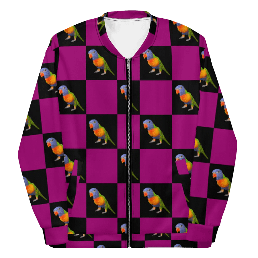 Doctor the Birb checked bomber jacket product image (6)