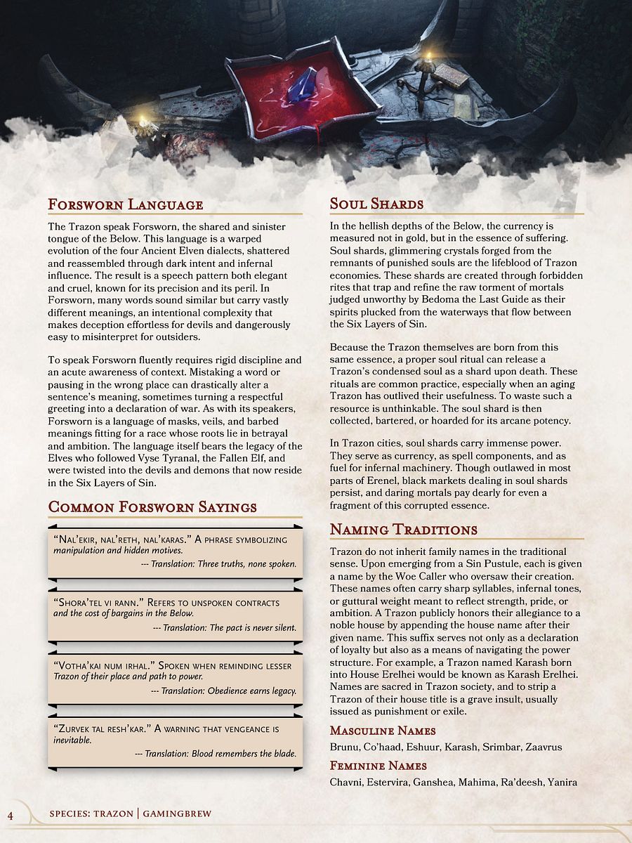 Trazon | 5E Species product image (3)