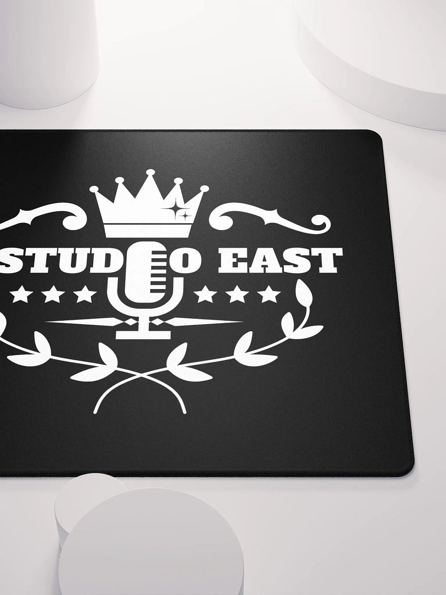 Black mousepad with white logo (large) product image (4)