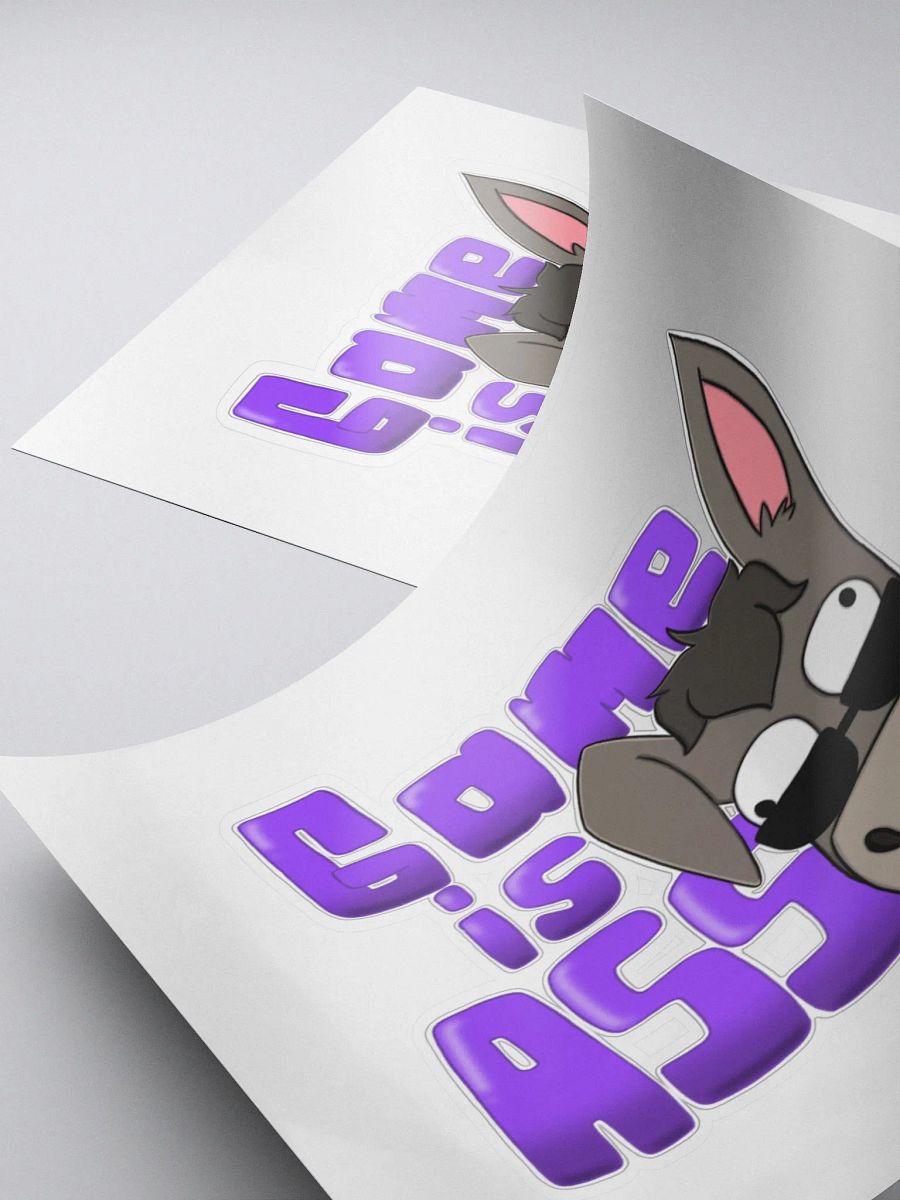 Game Is Ass Sticker product image (4)