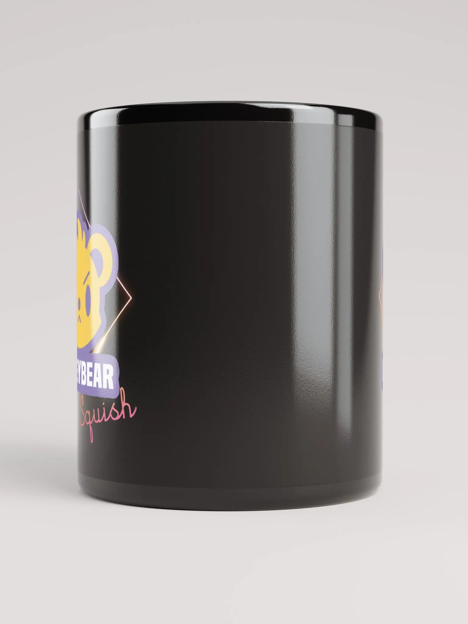 HONEYBEARSQUISH Black Glossy Mug product image (9)