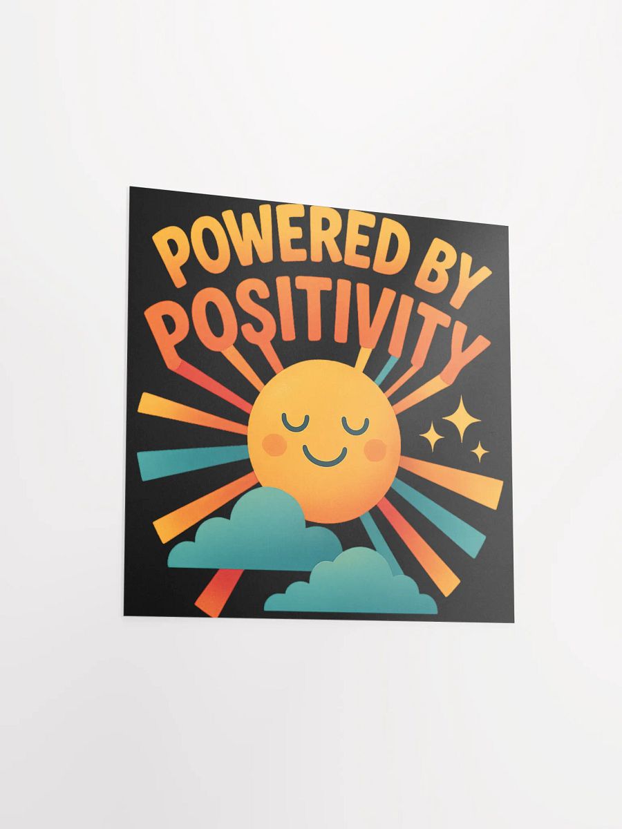 Powered by Positivity – Bold Retro Sunshine Art Print product image (12)