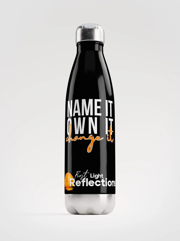 NAME IT. OWN IT. change it. Stainless Steel Hydration Bottle product image (1)