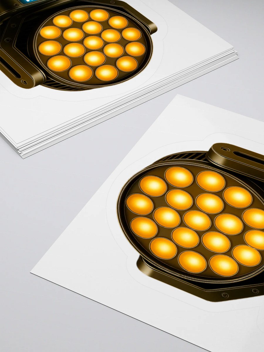 Theatrically Jerry: "Wash Me" Amber LED Stage Wash Light Stickers product image (10)