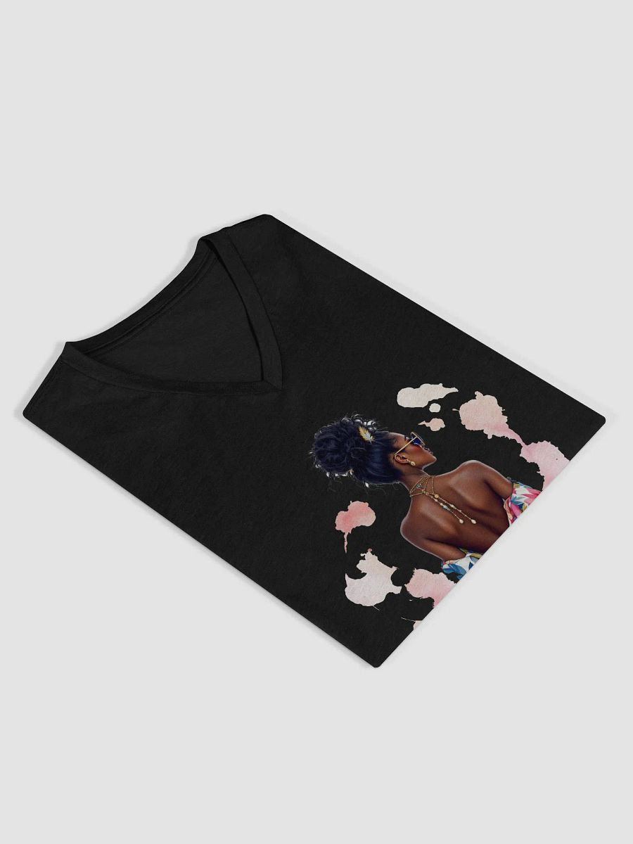 Floral Draped Muse Women's V-Neck Tee product image (4)