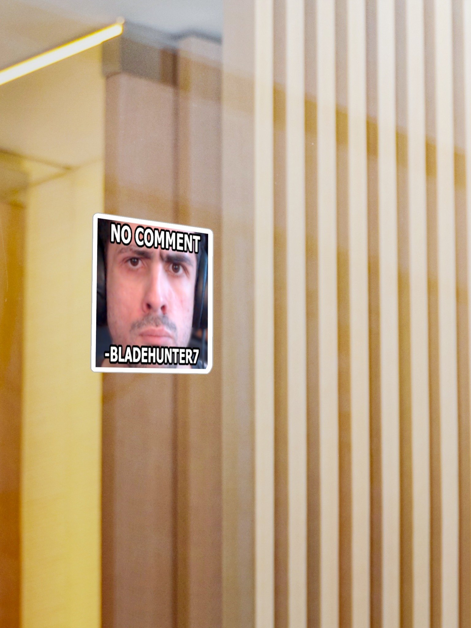 (BUNDLE 4 PACK) No Comment Bladehunter7 Sticker 3” x 4” product image (1)