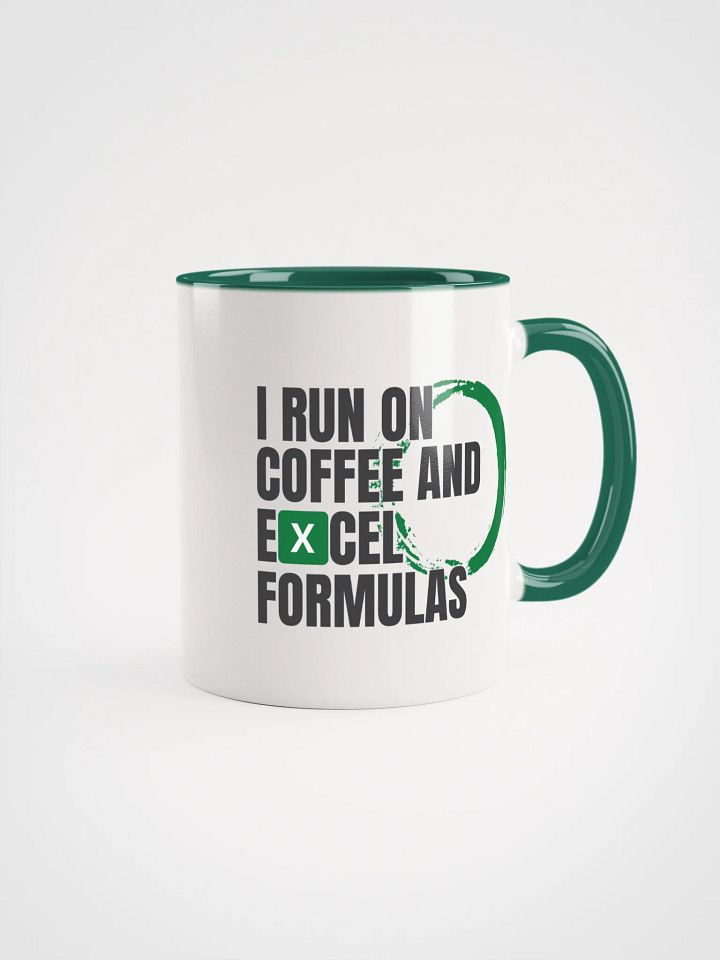 Run on Coffee and Excel Formulas Coffee Mug product image (1)