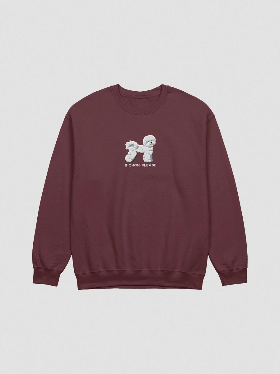 Bichon, Please Sweatshirt(Embroidered) of a Bichon Frise product image (4)
