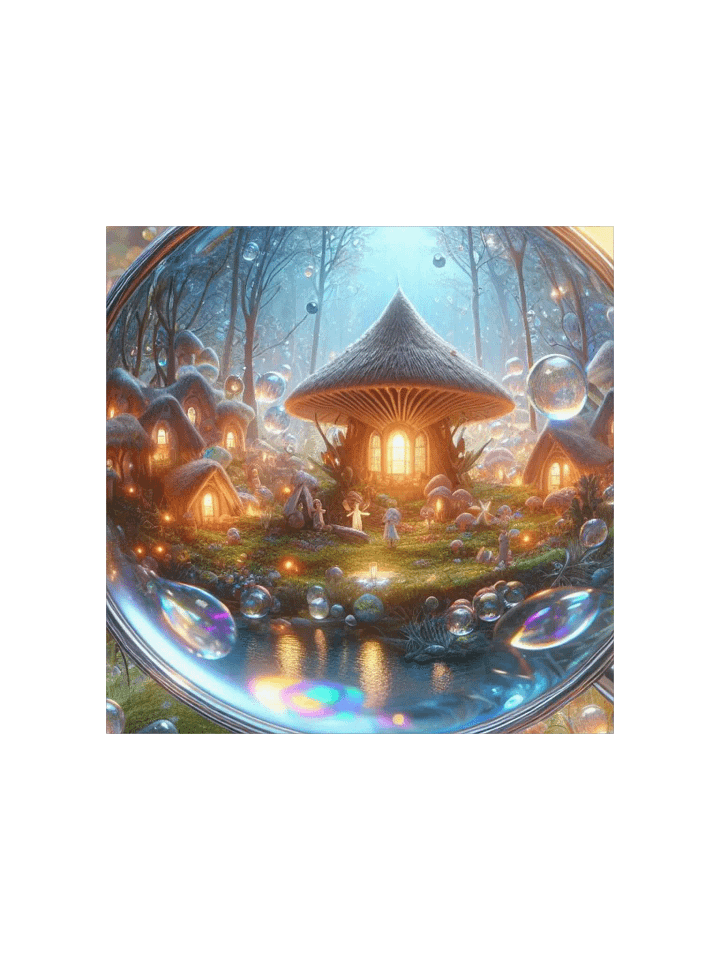 Magnifying Glass Fairy Village Enhanced Matte Paper Poster product image (3)