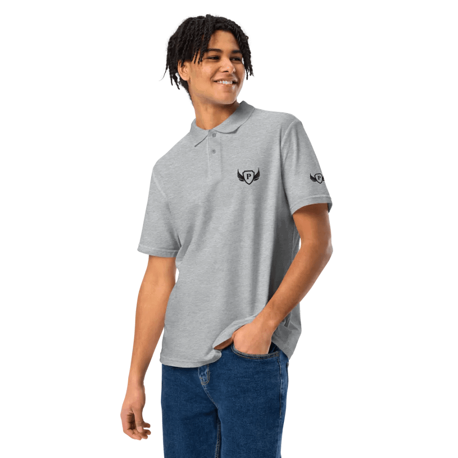 Pearce Black Logo Polo Shirt product image (8)