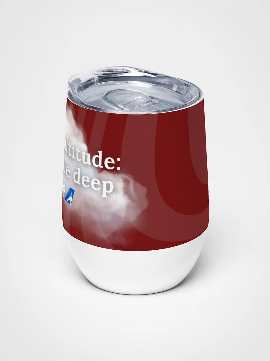🍷 Cruising Altitude: One Bottle Deep - Traveller’s Wine Tumbler product image (6)