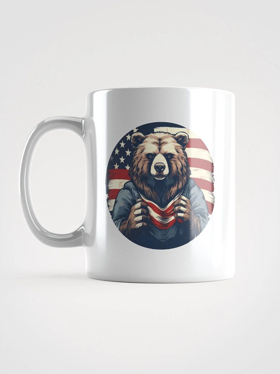 Kodiak Bear with American Flag in the background product image (6)