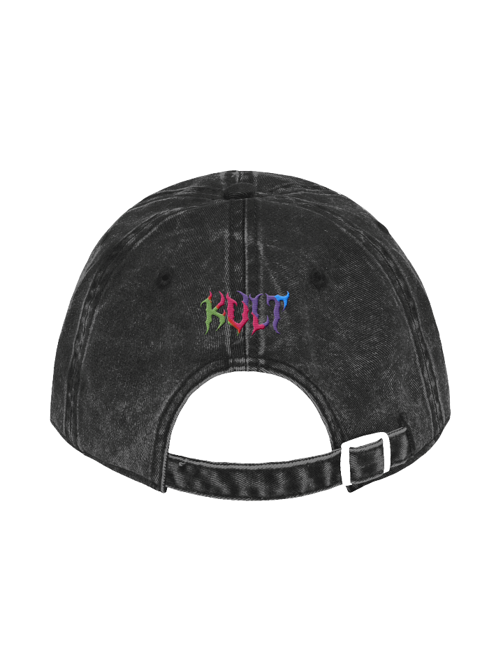 Kat Kult Vintage Wash Dad Hat (Rainbow logo) product image (2)