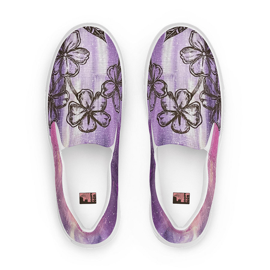 "Forget-Me-Nots" Canvas Slip On Shoes (Women's) product image (1)