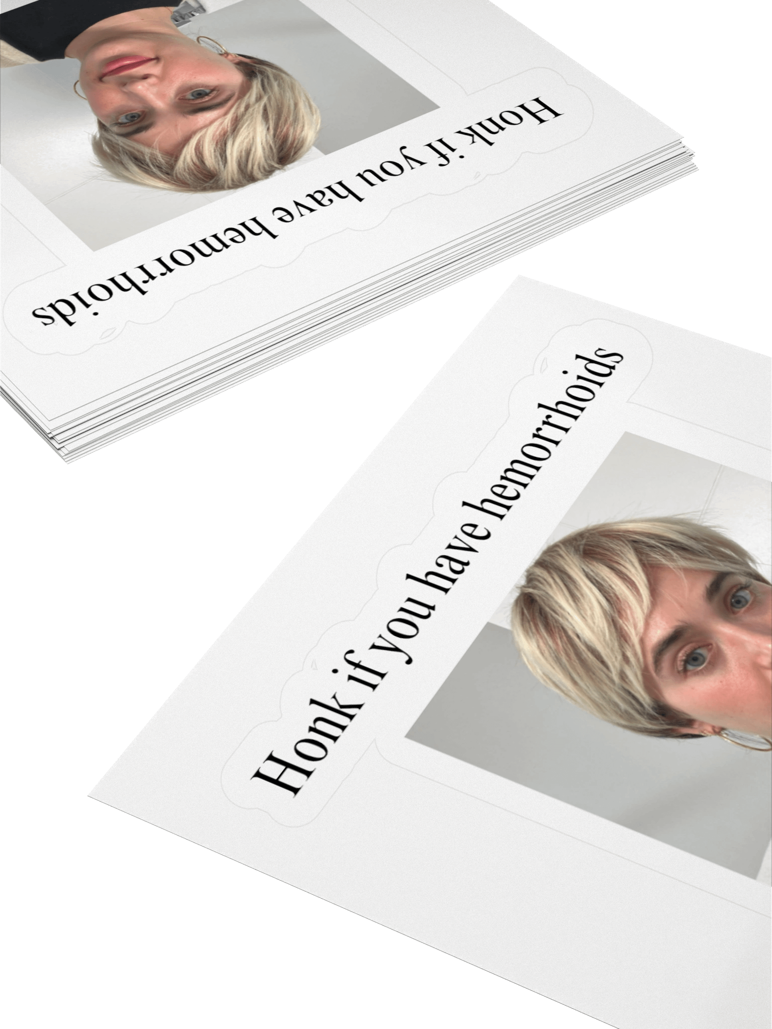 Honk if you have hemorrhoids sticker product image (8)