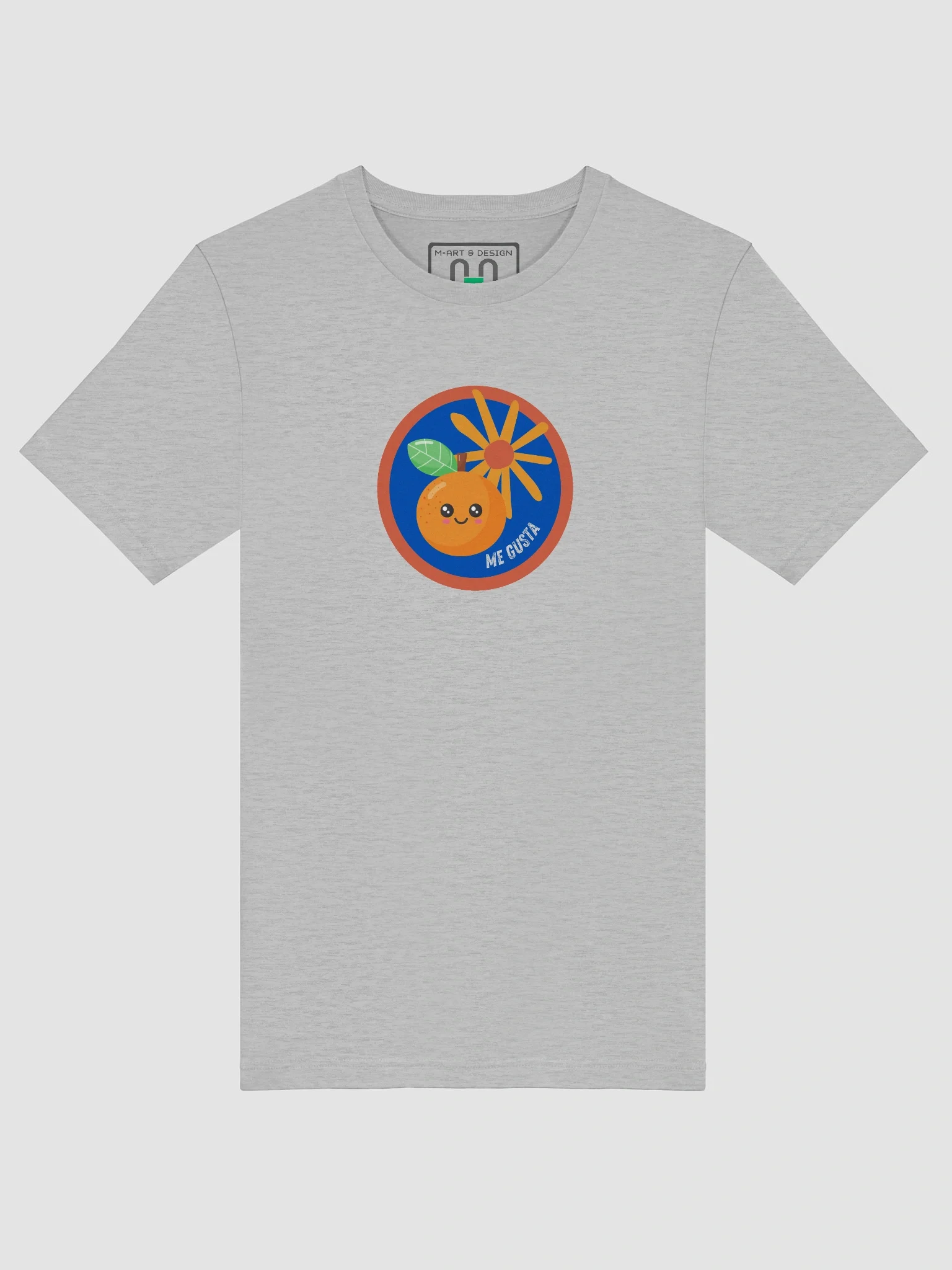 Me Gusta Orange Cartoon T-Shirt product image (5)