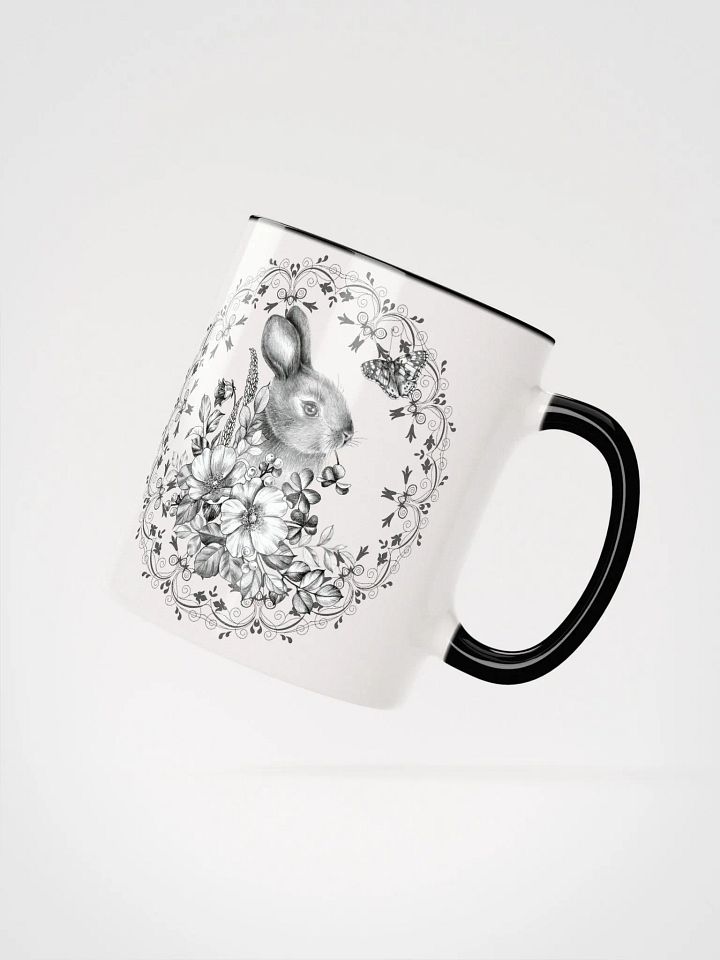 Floral Rabbit Ceramic Mug product image (16)