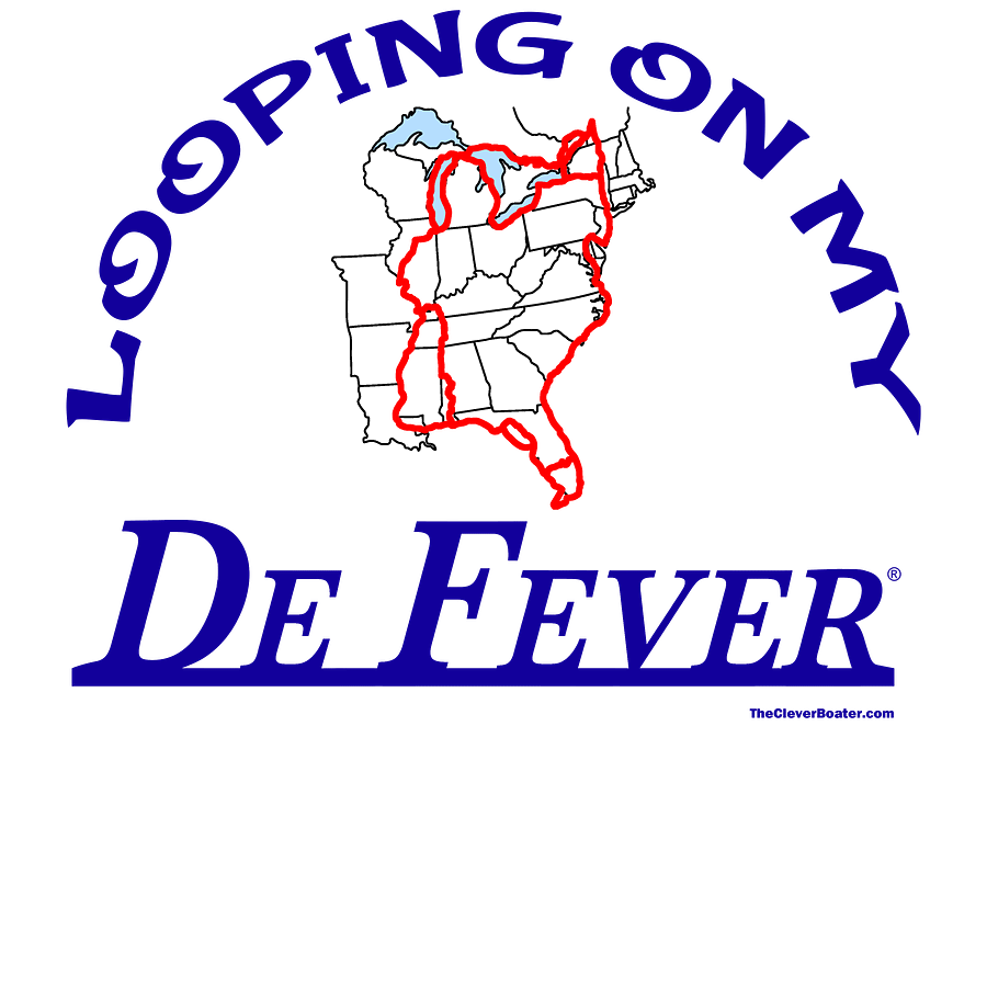 Looping On My DeFever - T-Shirt - Light Shirt w/Blue Logo product image (5)