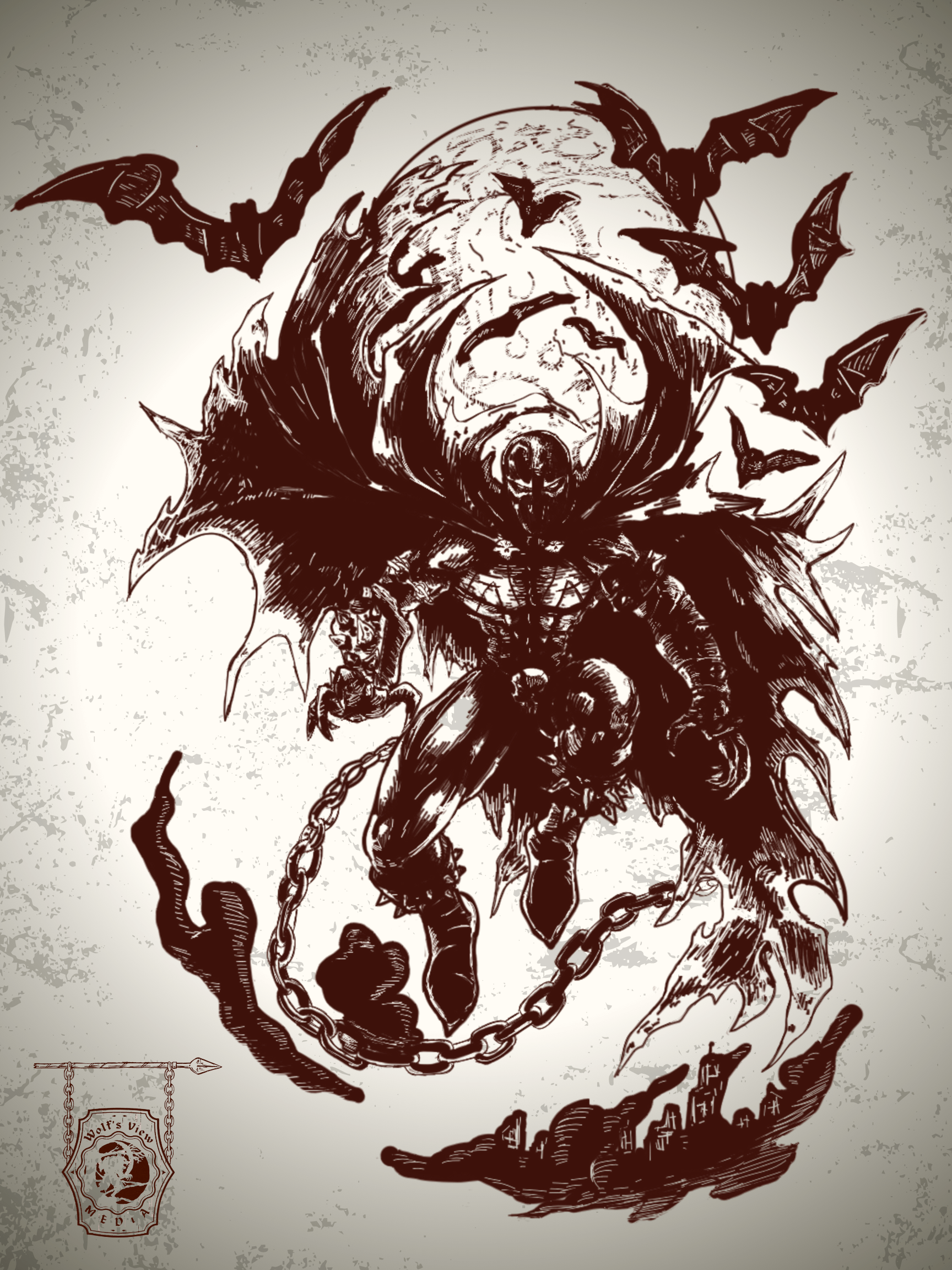 Tattoo Flash Series- Spawn- Poster Print product image (1)