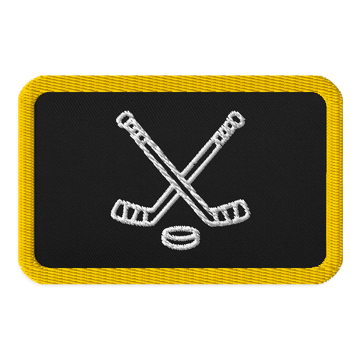 Crossed Sticks Hockey Patch product image (1)
