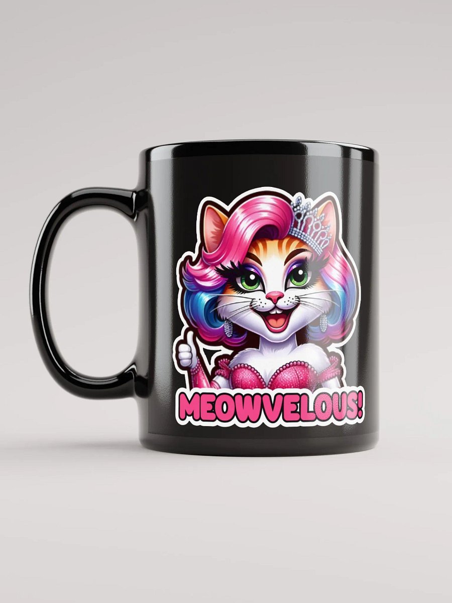 Meowvelous! Black Glossy Mug product image (11)