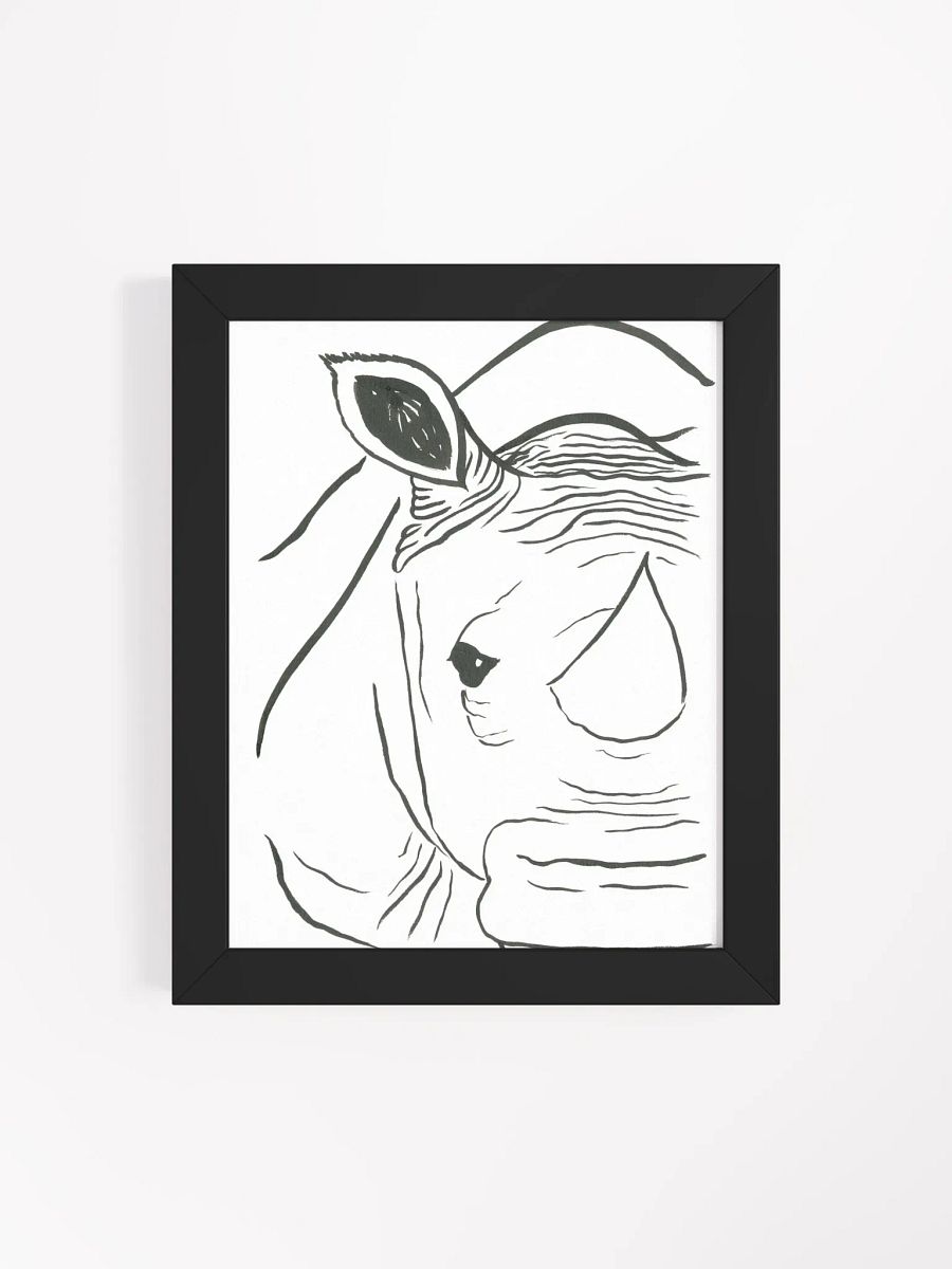 Face Of A Rhino Framed Print product image (36)
