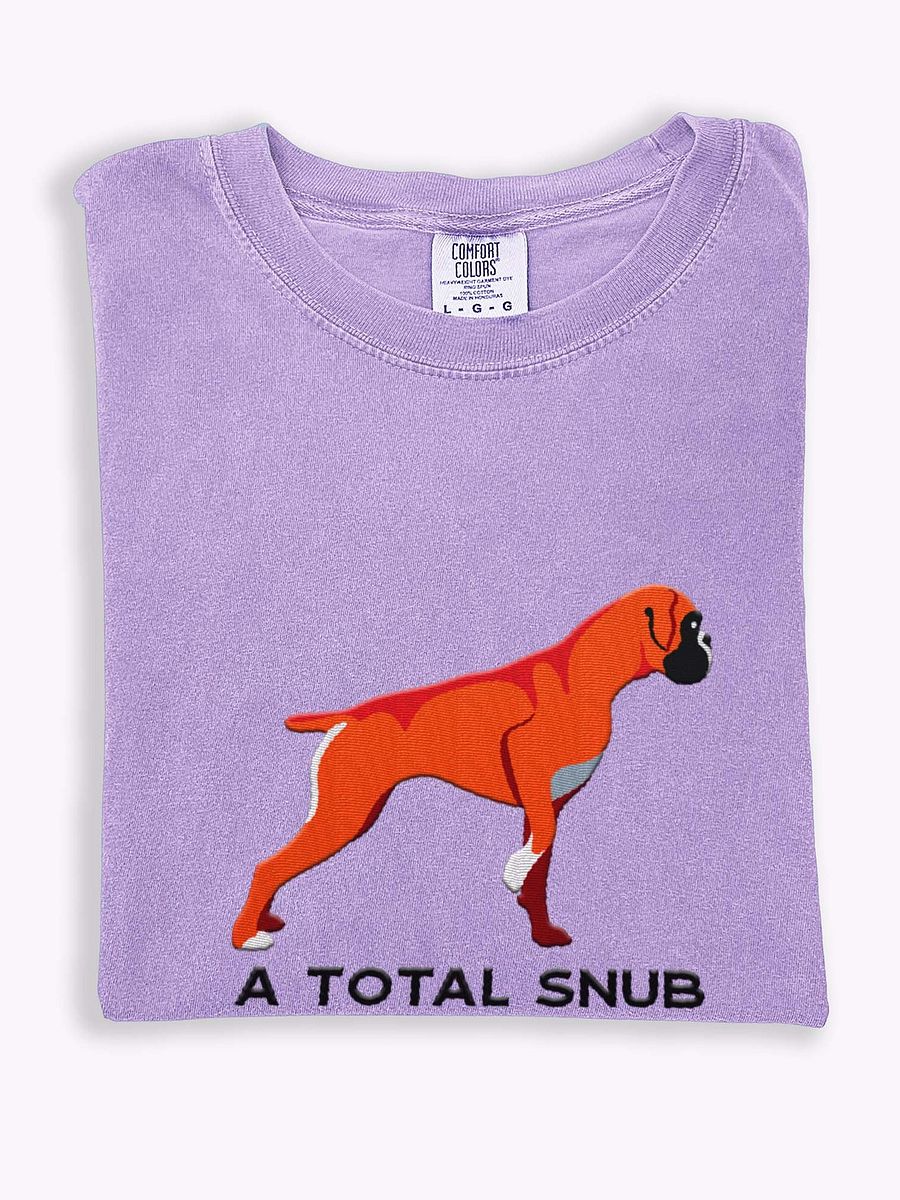 A Total Snub T-Shirt(Embroidered) of a Boxer(Red) product image (1)
