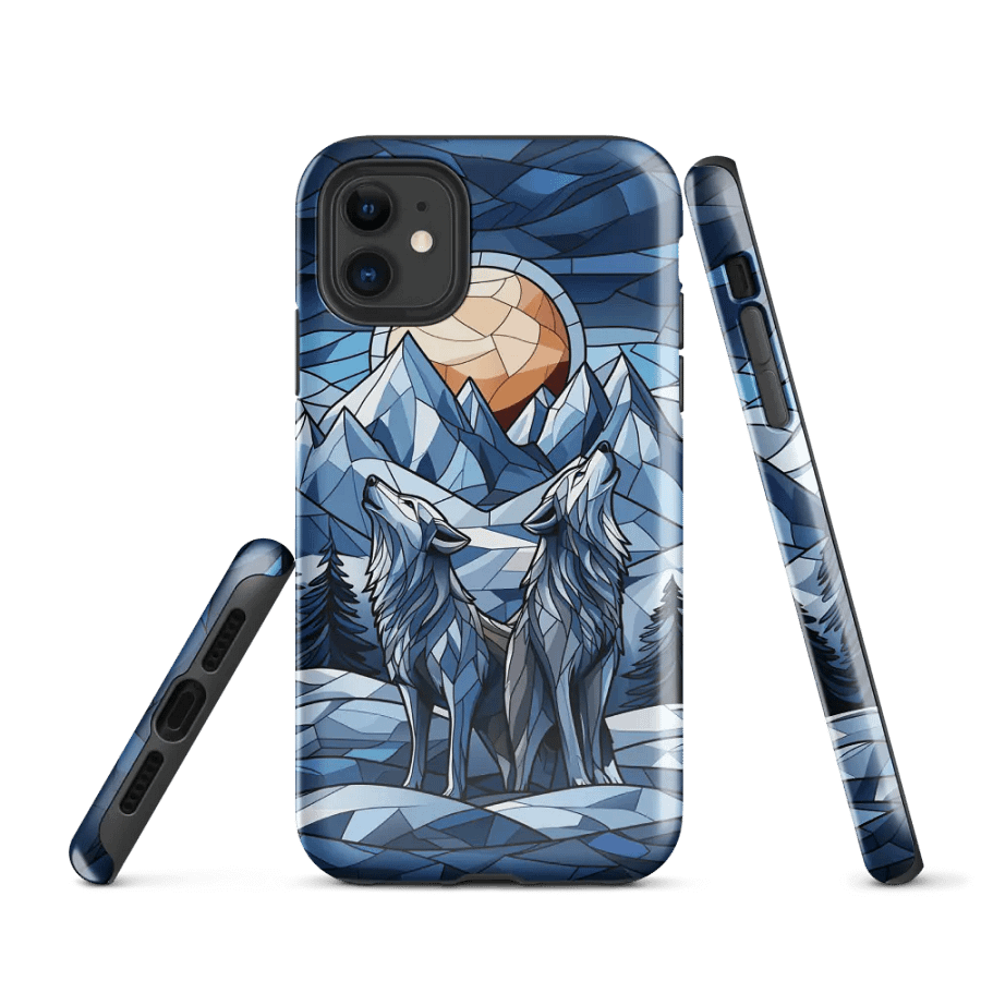 Howling Wolves Moon - Tough Phone Case product image (1)