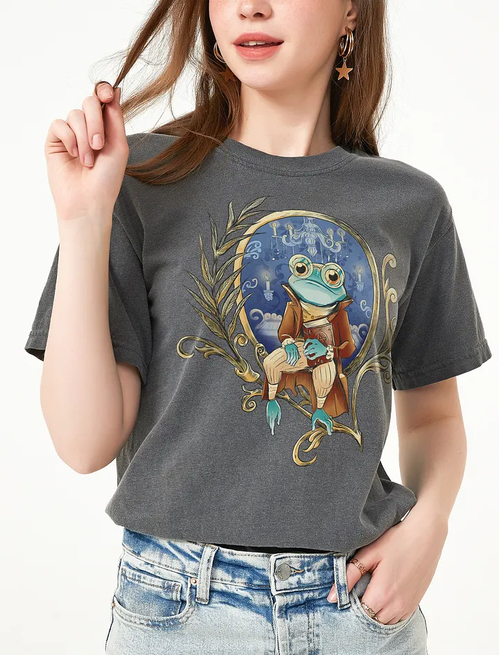 Goblincore Shirt of Frog Wizard | Cottagecore, Fairycore, and Aesthetic T-Shirts for Frog Lovers product image (20)