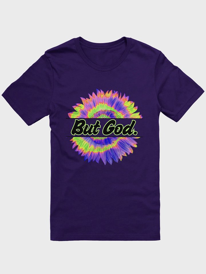 Vibrant "BUT GOD" Sunflower Graphic Tee product image (5)