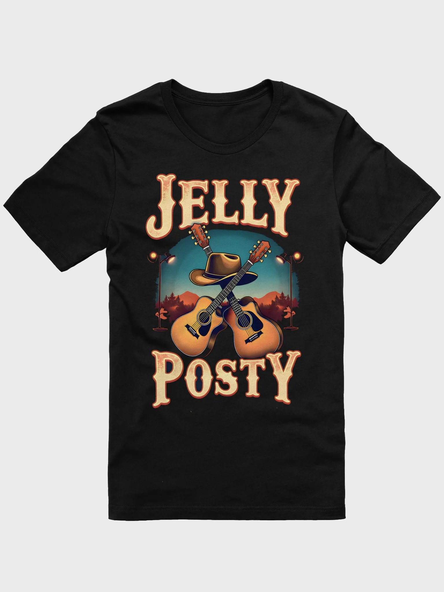 Jelly & Posty Cowboy Guitar T-Shirt product image (1)