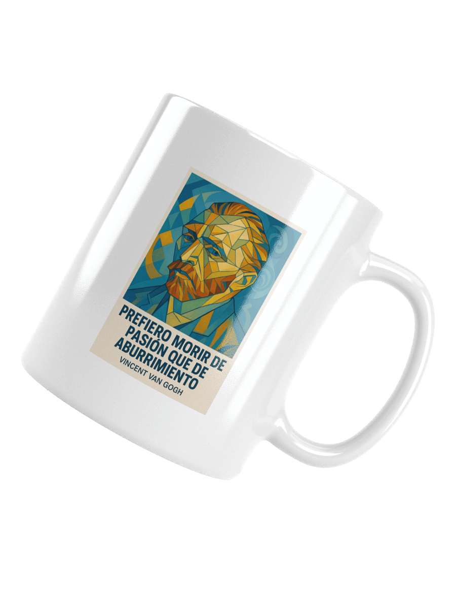 TAZA ultra-premium retrato cubista de van Gogh fusionando post-impresionismo y cubismo product image (15)