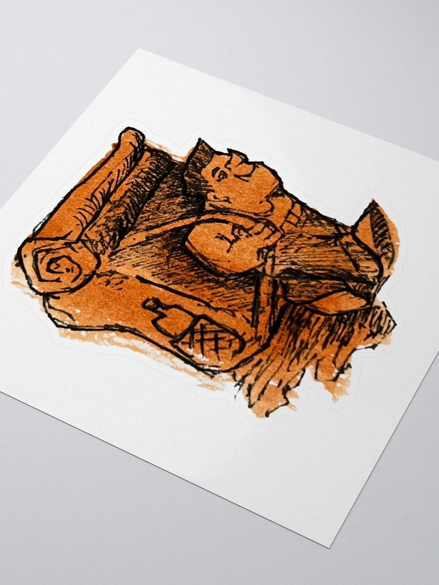 Watercolour Blobs Sticker- Burnt Sienna product image (3)