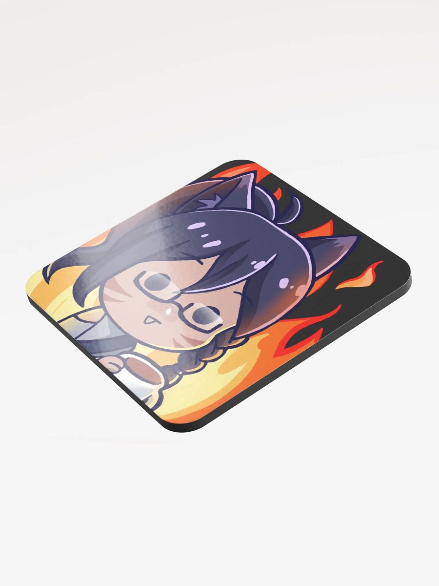 Glossed Cork Coaster | This Is Fine product image (3)