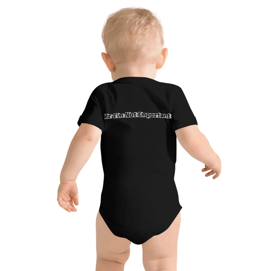 Baby Short Sleeve One Piece - Mr I'm Not Important product image (12)