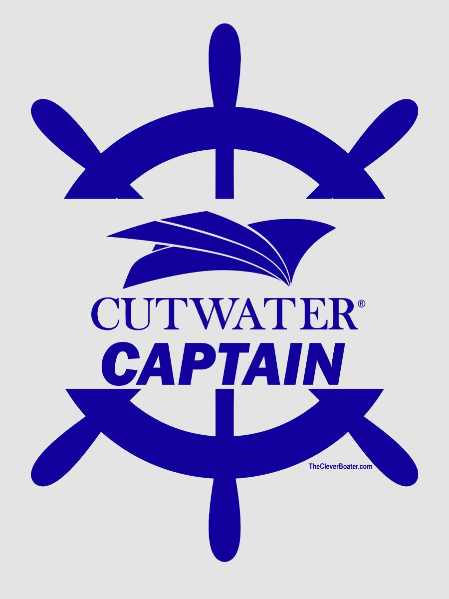 Cutwater Captain - T-Shirt - Light Shirt w/Blue Logo product image (2)