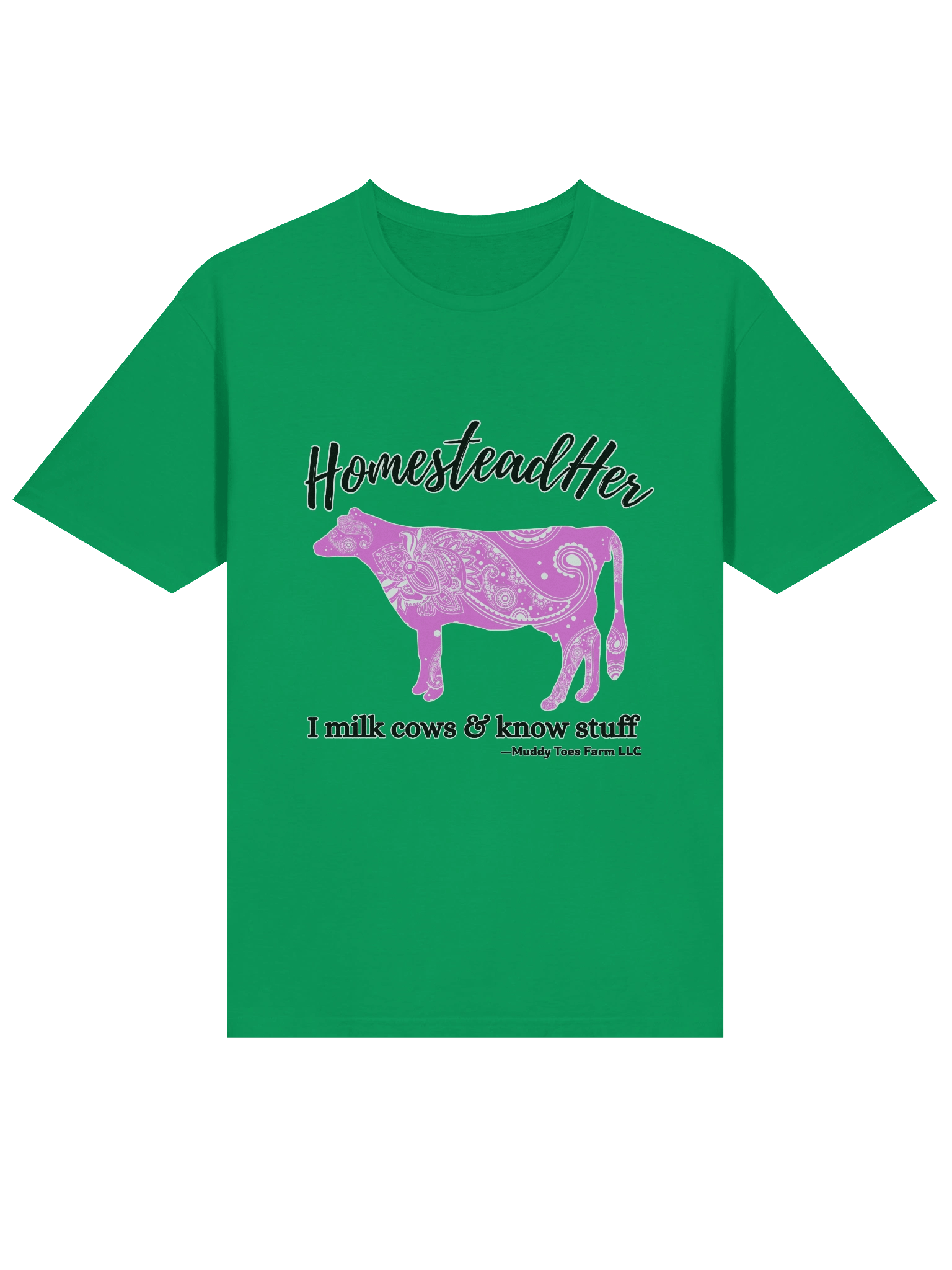 HomesteadHer Paisley Cow T-Shirt (Women's) product image (1)