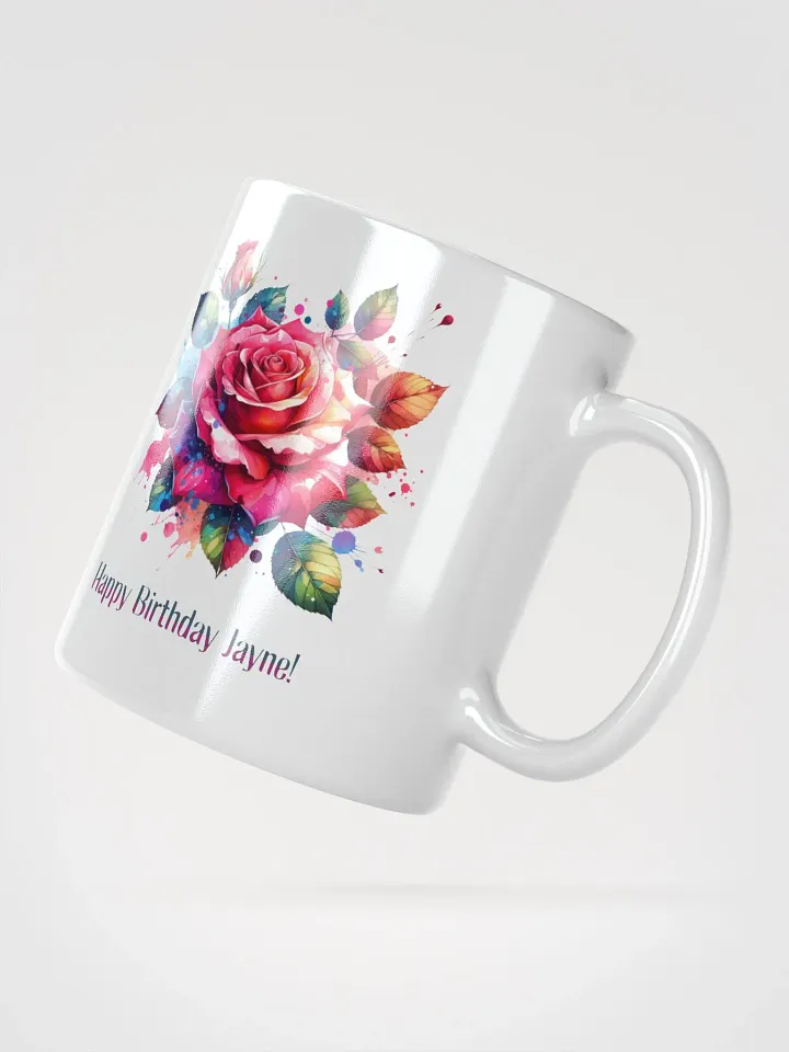 Happy Birthday Jayne White Glossy Mug product image (2)