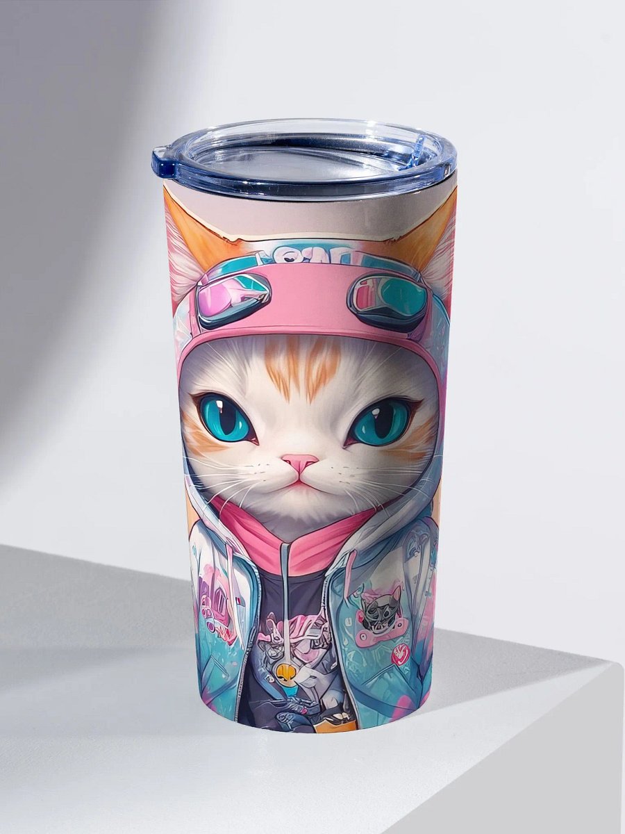 Cute City Kitty 20 oz Stainless Steel Tumbler - V1 product image (3)
