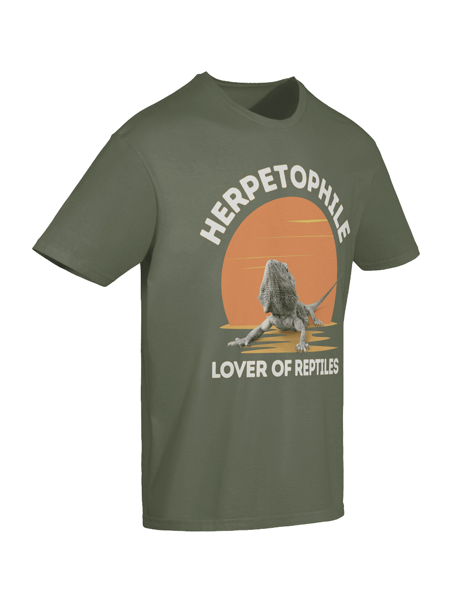 Retro Sunset Herpetophile T-Shirt | Bearded Dragon Reptile Lover Gift Tee product image (157)